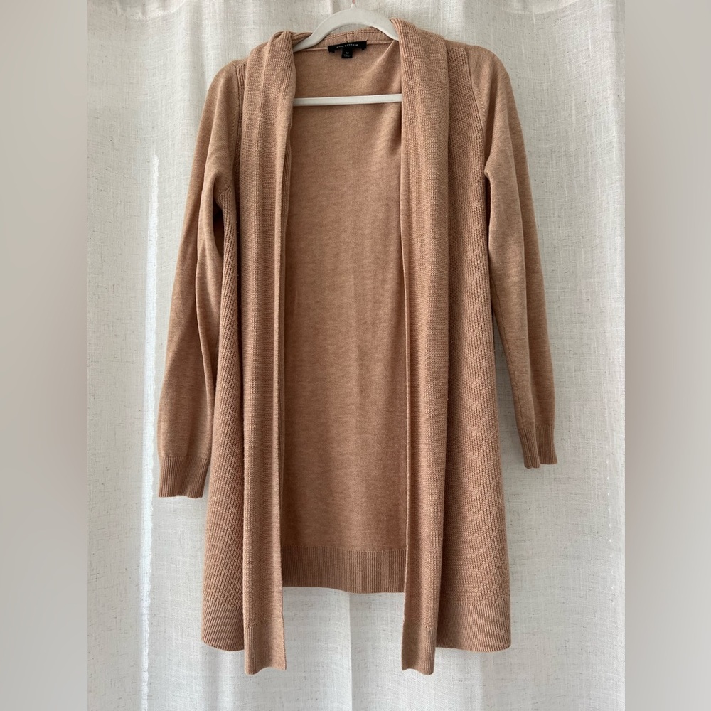 Ann Taylor - Camel Long Cardigan